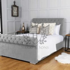 Sleigh bed Chenille Fabric