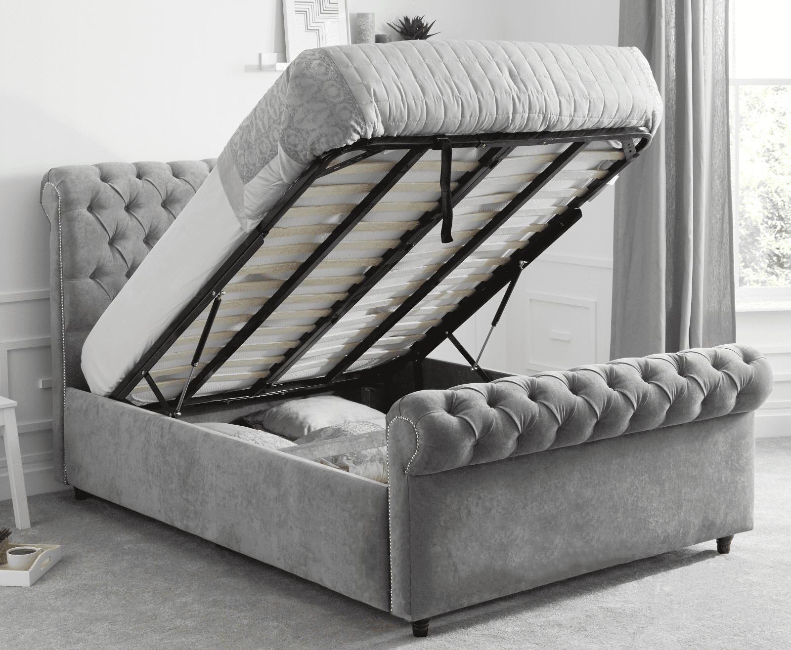 folding ottoman single sofa bed with slipcover